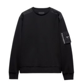 Prada Shoulder Pocket Sweater Black